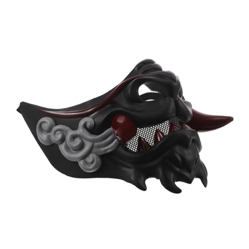 LIGIGWASH Samurai Maske Vollgesichtsmaske Wiederverwendbar Atmungsaktiv Für Cosplay Fasching Halloween Party Verkleidung Unisex LIGIGWASH Samurai Maske Vollgesichtsmaske Wiederverwendbar Atmungsaktiv Für Cosplay Fasching Halloween Party Verkleidung Unisex von LIGIGWASH