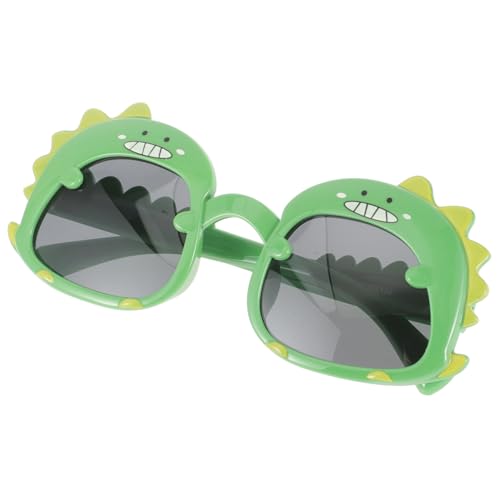 LIGIGWASH Sonnenbrille Dinosaurier UV schutz Jungen Cartoon Brille Weiches Silikon Material Kreative Partybrille für Geburtstage Sommerparty von LIGIGWASH