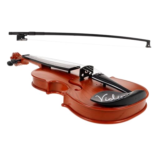LIGIGWASH Spielzeuginstrumenten Simuliertes Violin Modell aus Langlebigem für Musikalisches Lernspielzeug für Kreative Räume und Frühe Bildung Tiefbraun von LIGIGWASH