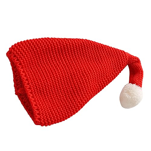LIGIGWASH Süße Strickmütze für Weihnachtsmütze mit Flauschigem Dehnbar für Festliche Anlässe Weihnachtsschmuck LIGIGWASH Süße Strickmütze für Weihnachtsmütze mit Flauschigem Dehnbar für Festliche Anlässe Weihnachtsschmuck von LIGIGWASH