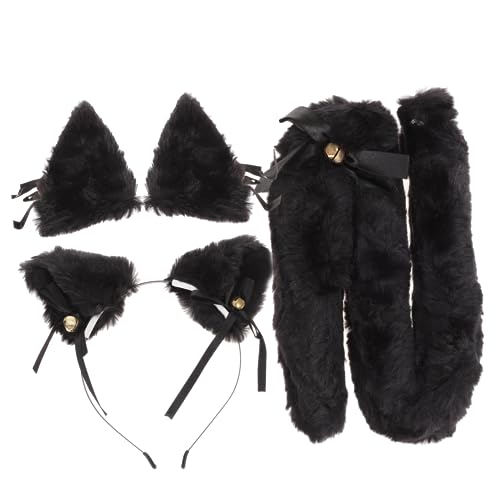LIGIGWASH Tierohren Haarreif Set Furry Cosplay Accessoires mit für Halloween und Kostümpartys Langlebig und Hautfreundlich Einzigartiges Design für Tierische Auftritte von LIGIGWASH