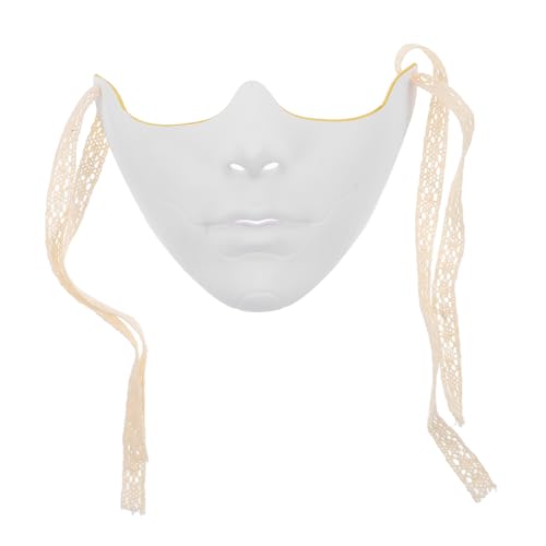 LIGIGWASH Untere Gesichtsmaske Cosplay Maske Halbmaske Halloween Maske Halbmaske Halloween Maske Für Männer Gruselmasken Für Erwachsene Kostümmaske Kunststoff Weiß LIGIGWASH Untere Gesichtsmaske Cosplay Maske Halbmaske Halloween Maske Halbmaske Halloween Maske Für Männer Gruselmasken Für Erwachsene Kostümmaske Kunststoff Weiß von LIGIGWASH