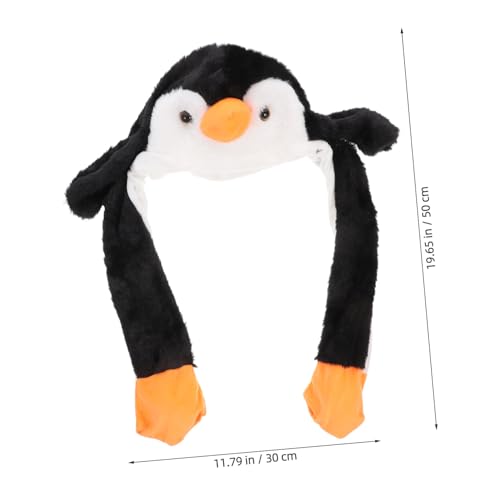 LIGIGWASH Wackelohren Pinguin Mütze Kuschelig Kostüm Hut für Party Cosplay Bühnenauftritt mit Beweglichen Ohren und Spaßigem Design LIGIGWASH Wackelohren Pinguin Mütze Kuschelig Kostüm Hut für Party Cosplay Bühnenauftritt mit Beweglichen Ohren und Spaßigem Design von LIGIGWASH