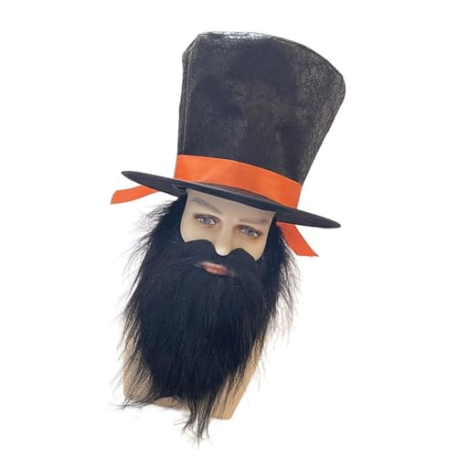 Abrahams Lincolns Kostüm-Set, Hut mit Bart für Halloween, Präsidentententententag, Lincolns-Geburtstag, patriotisches Kostüm, Präsidententententags-Outfits, 2-teilig Abrahams Lincolns Kostüm-Set, Hut mit Bart für Halloween, Präsidentententententag, Lincolns-Geburtstag, patriotisches Kostüm, Präsidententententags-Outfits, 2-teilig von LIGSLN