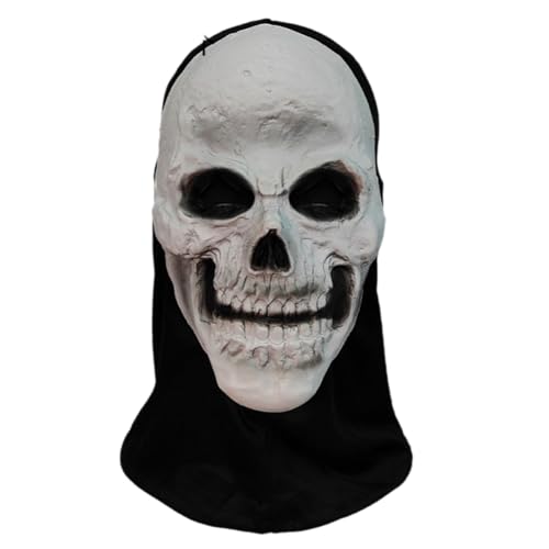 Detailliertes Horror-Gesichtsbedeckung, leichtes Polyestergewebe, Kostüm für Halloween, Rollenspiele, Event, atmungsaktives Silikon-Kostüm Detailliertes Horror-Gesichtsbedeckung, leichtes Polyestergewebe, Kostüm für Halloween, Rollenspiele, Event, atmungsaktives Silikon-Kostüm von LIGSLN