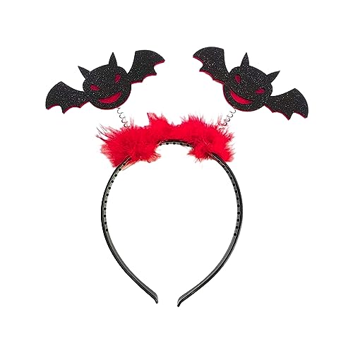 Halloween Stirnband Glitzer Fledermaus Haarband LolitaStyle Kostüm Gruselige Kopfbedeckung RaveParty Requisiten Haardekor Unisex Kopfbedeckung Kostüm Zubehör Haarschmuck Halloween Stirnband Glitzer Fledermaus Haarband LolitaStyle Kostüm Gruselige Kopfbedeckung RaveParty Requisiten Haardekor Unisex Kopfbedeckung Kostüm Zubehör Haarschmuck von LIGSLN