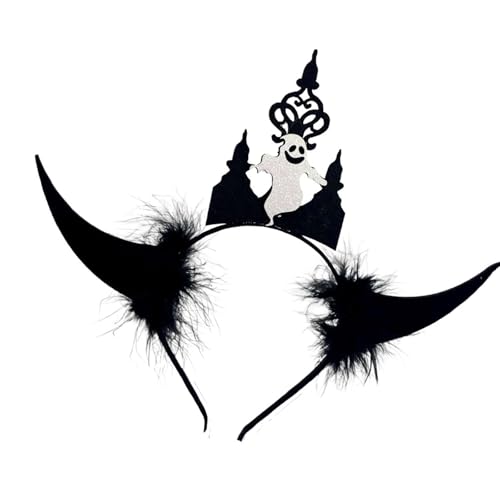 LIGSLN Fledermaus-Kostüm-Haarband, praktische Konstruktion, Halloween-Party, Haarschmuck, rutschfest, für kreative Feste, leichte Fledermaus-Stirnbänder für Kinder von LIGSLN
