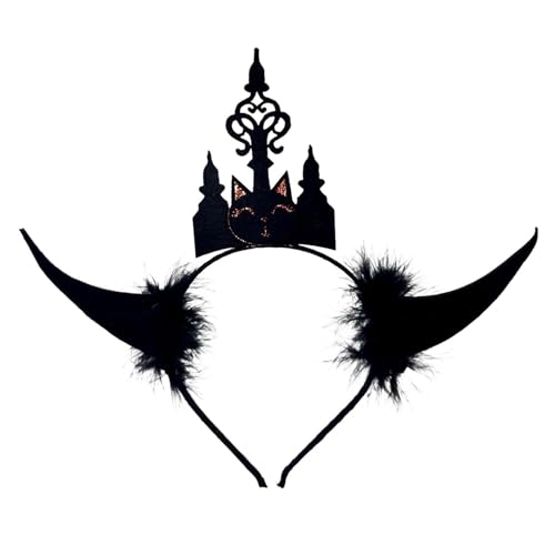 LIGSLN Fledermaus-Kostüm-Haarband, praktische Konstruktion, Halloween-Party, Haarschmuck, rutschfest, für kreative Feste, leichte Fledermaus-Stirnbänder für Kinder von LIGSLN