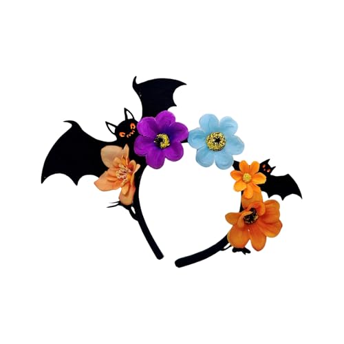 LIGSLN Halloween-Haarreif mit Blumen- und Fledermaus-Design, flexibel, dunkle Serie, Haarreif für Partys, Veranstaltungen, Fotografie, Kinder, sicheres Halloween-Haarband LIGSLN Halloween-Haarreif mit Blumen- und Fledermaus-Design, flexibel, dunkle Serie, Haarreif für Partys, Veranstaltungen, Fotografie, Kinder, sicheres Halloween-Haarband von LIGSLN