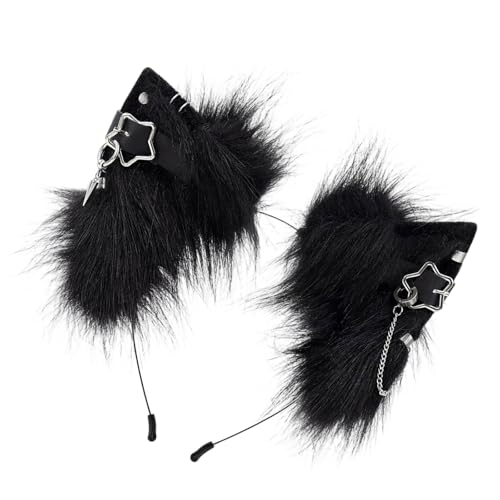 LIGSLN Künstliches Ohr-Haarband, Stirnbänder mit Ohrringen, Tierohr-Kostüm, für Halloween und Cosplay LIGSLN Künstliches Ohr-Haarband, Stirnbänder mit Ohrringen, Tierohr-Kostüm, für Halloween und Cosplay von LIGSLN