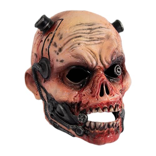 LIGSLN Realistische blutige Zombied Horror Walkings Dead Kopfbedeckung Halloween Cosplay Kostüm Teufel für Damen Herren Zombied LIGSLN Realistische blutige Zombied Horror Walkings Dead Kopfbedeckung Halloween Cosplay Kostüm Teufel für Damen Herren Zombied von LIGSLN