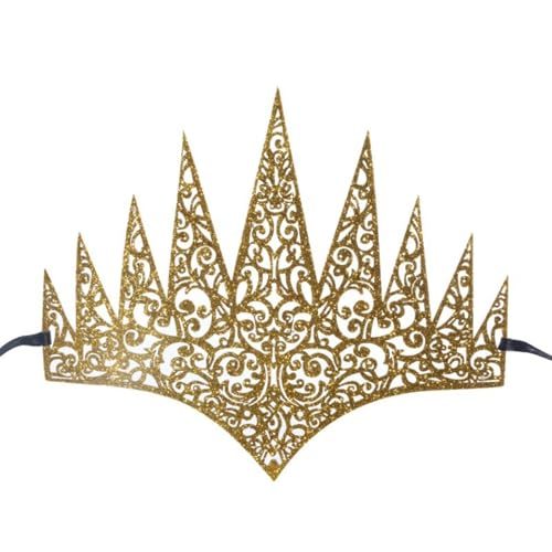 LIGSLN Royal Maskerade verstellbarer Kopfschmuck für Themenpartys, Bühnenauftritte und festliche Veranstaltungen, Gold-Motto-Party mit Cutout-Design LIGSLN Royal Maskerade verstellbarer Kopfschmuck für Themenpartys, Bühnenauftritte und festliche Veranstaltungen, Gold-Motto-Party mit Cutout-Design von LIGSLN