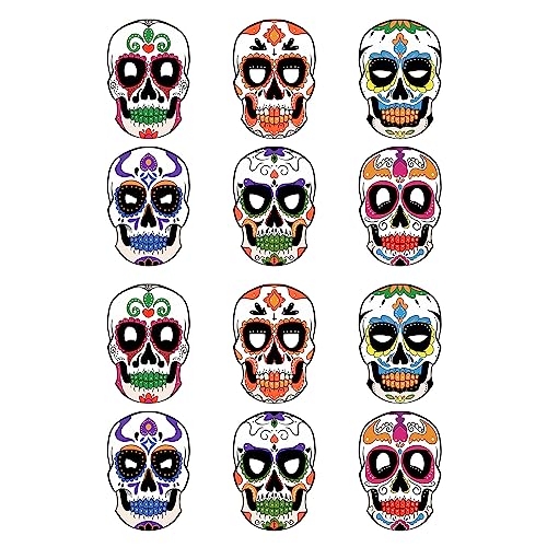 LIGSLN Totenkopf-Gesichtsbedeckung, Knochenmaskerade, Tag der Toten, Halloween-Kostüme für Mexikaner, Maskerade Tag der Toten von LIGSLN