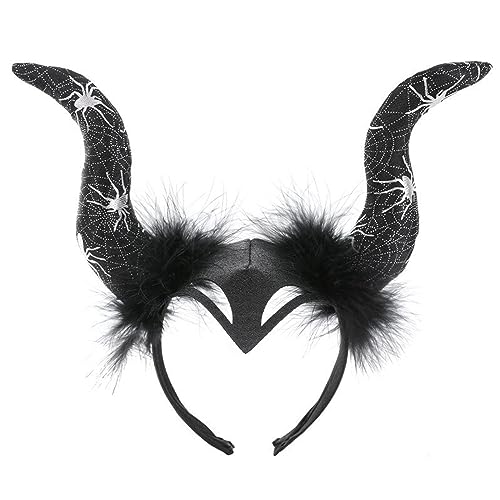 LIGSLN Weicher Teufels-Stirnband, Horn, Tierhaarreif für Kinder, zeigt überwältigende Tierhaarbänder, Cartoon-Kostüm, Stirnband für Cosplay von LIGSLN