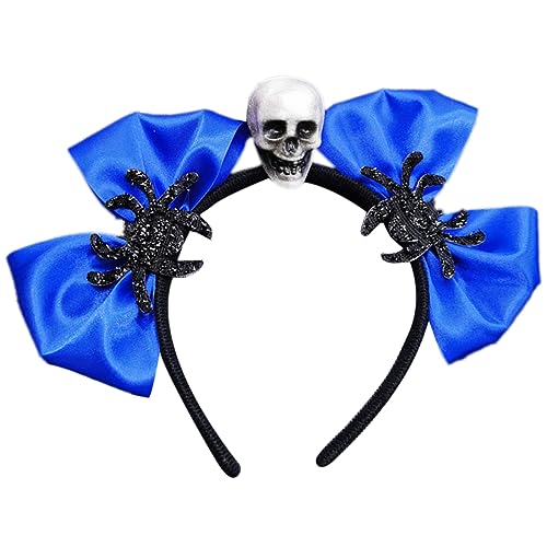 Totenkopf-Stirnband für Kinder, Halloween-Schleifen, Themenpartys, dunkles Skelett-Stirnband mit Schleifen, Glitzer, Halloween-Party-Stirnbänder Totenkopf-Stirnband für Kinder, Halloween-Schleifen, Themenpartys, dunkles Skelett-Stirnband mit Schleifen, Glitzer, Halloween-Party-Stirnbänder von LIGSLN