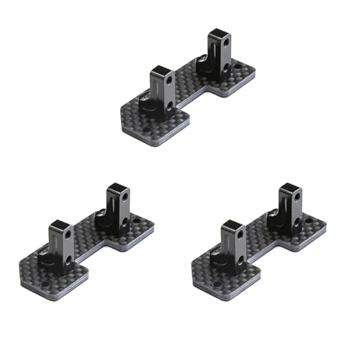 LIGUSTRUM 3X Kohle Faser Servo Halterung Halter Achse Hoch Servo Feste Halterung für Axial SCX10 SCX10 II 90046 1/10 RC Crawler Auto Upgrade Teile von LIGUSTRUM