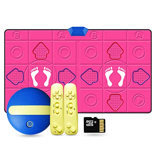 Doppelte Tanzmatte für drahtlosen HDMI-Anschluss, dicker, multifunktionaler Tanzteppich, Spiel, Tanzlauf, Yoga, Familienaktivitäten von LIJBN