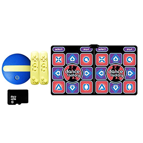 Tanzmatte für Kinder Erwachsene, rutschfeste Double User Wireless Dancer Step Pads, PC Dance, Sense Game für PC TV für 2 Personen von LIJBN