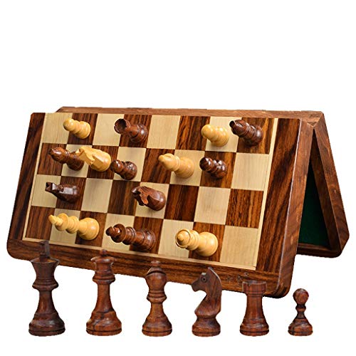 Upscale Match Dedicated Chess Set Ornaments, Travel Folding Board Games Portable Gifts for Kids and Teens (Color : Chess Set) von LIJBN