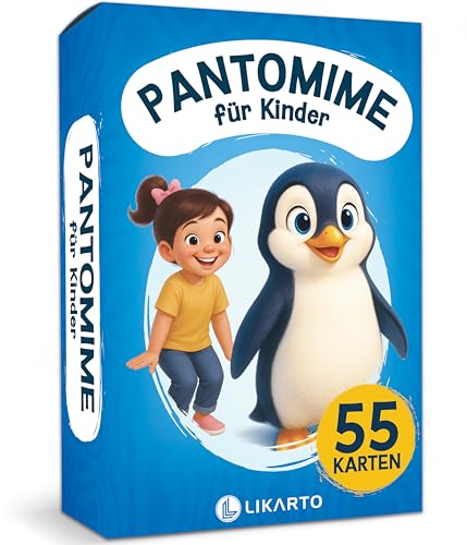 LIKARTO Pantomime Spiel für Kinder ab 5 Jahren - Lustiges Familienspiel & Ratespiel - Outdoor & Indoor Kinderspiel - Geschenkidee für Mädchen & Jungen von LIKARTO