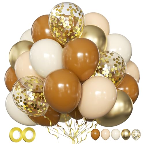 Luftballons Braun Beige Gold Apricot 50 Stk 12 zoll Ballons Kaffee Terrakotta Creme Goldene Konfetti Luftballons Metallic Ballons für Geburtstag Hochzeit Babyparty Muttertag Boho Party Deko Luftballons Braun Beige Gold Apricot 50 Stk 12 zoll Ballons Kaffee Terrakotta Creme Goldene Konfetti Luftballons Metallic Ballons für Geburtstag Hochzeit Babyparty Muttertag Boho Party Deko von LIKDAY