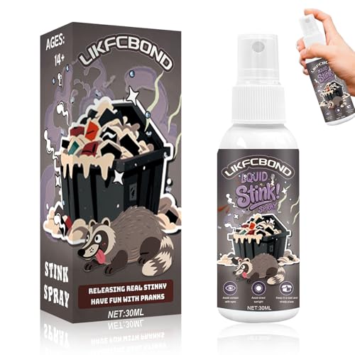 LIKFCBOND Extra Starkes Stinkspray, Neuheit Lustige Witz Geruch Stinky Spray, Halloween Prank Party Smell Spray for Adults, Neuheit Scherzartiges Stinkyspray, 1 Stück, 30 ML von LIKFCBOND