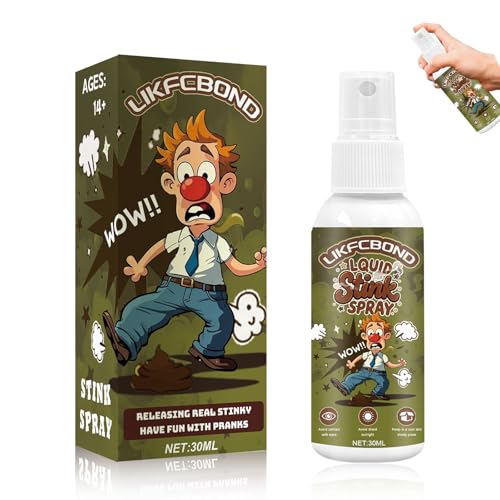 LIKFCBOND Stinkspray, Extrastarkes Flüssiges Stinkspray, Ultimate Halloween Prank Stink Spray for Adults, Neuheit Lustige Witz Geruch Stinkspray (1 Stück, 30 ML) von LIKFCBOND