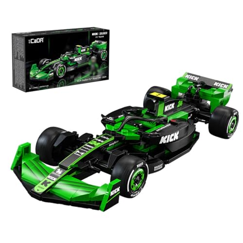 LIKLIKLINK Technik Rennwagen Bausteine für Kick Sauber F1 Team C44-2024, 314 Teile Klemmbausteine Sportwagen Modellbausatz, 1:24 MOC Rennenauto Spielzeug Bauset Kompatibel mit Großen Marken LIKLIKLINK Technik Rennwagen Bausteine für Kick Sauber F1 Team C44-2024, 314 Teile Klemmbausteine Sportwagen Modellbausatz, 1:24 MOC Rennenauto Spielzeug Bauset Kompatibel mit Großen Marken von LIKLIKLINK