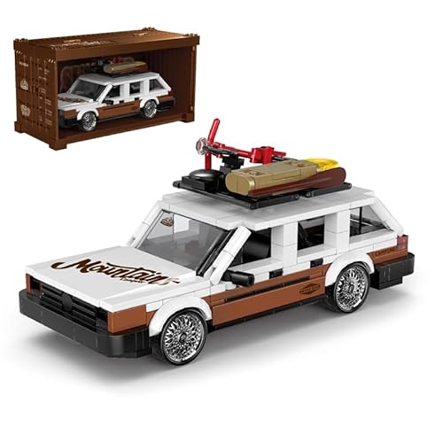 LIKLIKLINK Technik Rennwagen Bausteine für Santana, 457 Teile Klemmbausteine Auto Modellbausatz, 1:32 MOC Sportwagen Spielzeug Bauset Kompatibel mit Großen Marken von LIKLIKLINK