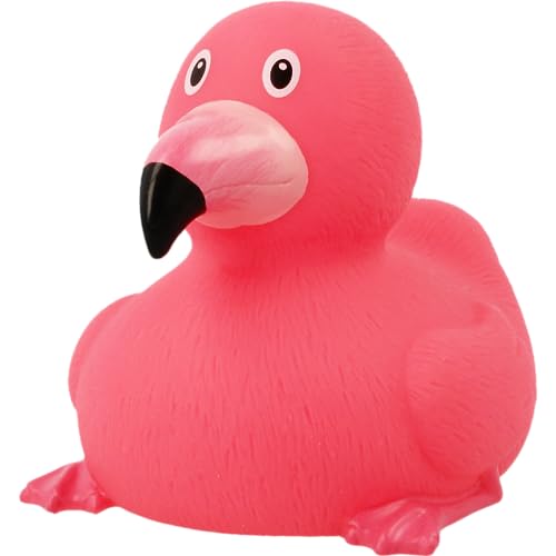 LILALU Share Happiness – Badeente für Kinder und Erwachsene – Quietscheente – Flamingo Ente von Lilalu