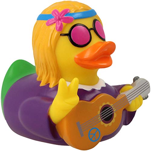 LILALU Share Happiness – Badeente für Kinder und Erwachsene – Quietscheente – Hippie Frau Ente LILALU Share Happiness – Badeente für Kinder und Erwachsene – Quietscheente – Hippie Frau Ente von Lilalu