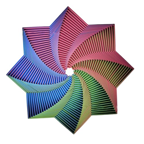 Fidget-Toys, 3D Printing Fidget Achteck Fidget Toy, Stressabbau Sensorisches Spielzeug, Antistress Fidget Toys, Fractal Fidget Star Anti-Anxiety Fidget Toys, Für Kids Adults Angst Stresslinderung von LILELIG