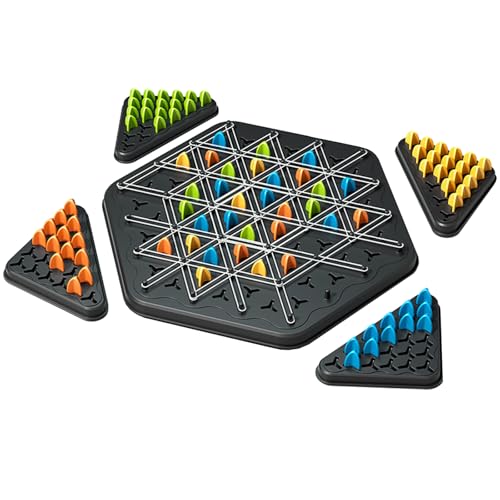 Triggle, Ketten Dreieck Schachspiel, Triggle Spiel Gummibänder, Triggle Board Game lustiges Kettendreieckspiel, Kettendreieck Schachspiel, Geeignet für Kinder, Erwachsene, Familienfeiern Triggle, Ketten Dreieck Schachspiel, Triggle Spiel Gummibänder, Triggle Board Game lustiges Kettendreieckspiel, Kettendreieck Schachspiel, Geeignet für Kinder, Erwachsene, Familienfeiern von LILELIG
