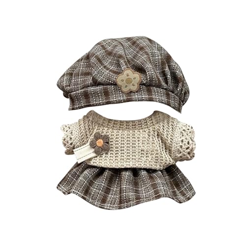 Bekleidung für 17cm L𝙖b𝙪b𝙪 Plüsch,Kuscheltier Kleidung Outfit nur Bekleidungs zubehör für 17cm L𝙖b𝙪b𝙪 Plush Pullover Hoodie Bekleidung DIY Kinder Geschenke Puppenbekleidung(#10) von LILIHOT
