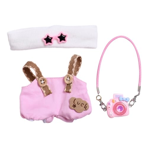 Bekleidung für 17cm L𝙖b𝙪b𝙪 Plüsch,Kuscheltier Kleidung Outfit nur Bekleidungs zubehör für 17cm L𝙖b𝙪b𝙪 Plush Pullover Hoodie Bekleidung DIY Kinder Geschenke Puppenbekleidung(#5) von LILIHOT