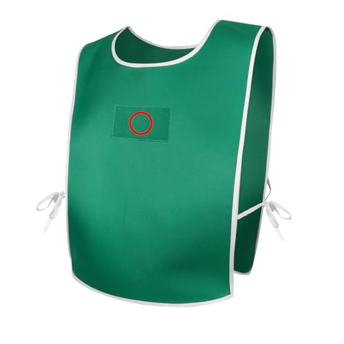 LILIHOT Game Kostüm Erwachsener Staffel 3,Spiele Cosplay Tank Tops Costume Merch Karneval Kostüm,Spieler Ärmellose Shirt mit Nummern,für Spieler Partys,Halloween,Karneval,Rollenspiele(#Green ○,M) von LILIHOT