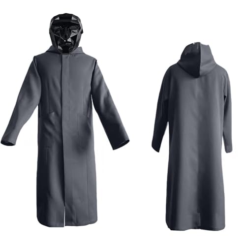 LILIHOT Game Kostüm Staffel 3,Fasching Kostüm Costume Merch für Erwachsene Cosplay Jumpsuit Set Rot Overall mit Kapuze ohne Maske,für Karneval Fasching Halloween(#D Black,S) von LILIHOT