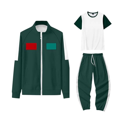 LILIHOT Game Kostüme Personalisierte Kostüm,Game Kostüme Merch Staffel 3 Costume Jogginganzug Erwachsene/Kinder,Jacke und Anpassbare Nummer Cosplay Karneval Kostüm(#R 3 Teiliges Set(Kind)) von LILIHOT