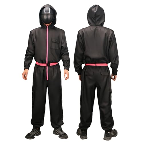 LILIHOT Spieler Game Kostüm Kinder,Soldat Cosplay Jumpsuit Set Costume Merch Fasching Kostüm für Kinder/Erwachsene Overall ohne Maske,Frontman Kostüm,Partys,Karneval & Halloween Kostüm(#C Black,XL) LILIHOT Spieler Game Kostüm Kinder,Soldat Cosplay Jumpsuit Set Costume Merch Fasching Kostüm für Kinder/Erwachsene Overall ohne Maske,Frontman Kostüm,Partys,Karneval & Halloween Kostüm(#C Black,XL) von LILIHOT