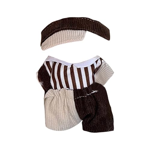 L𝙖b𝙪b𝙪 Original 17cm Plüsch Bekleidung,Puppenbekleidung Niedliches Mini Kuscheltier Outfit mit DIY Pullover Hoodie Bekleidungszubehör,Ideales Kinder Geschenk(#27) von LILIHOT