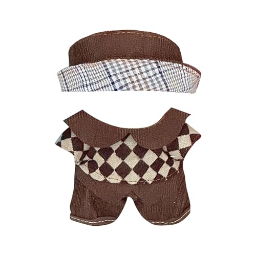 L𝙖b𝙪b𝙪 Original 17cm Plüsch Bekleidung,Puppenbekleidung Niedliches Mini Kuscheltier Outfit mit DIY Pullover Hoodie Bekleidungszubehör,Ideales Kinder Geschenk(#30) von LILIHOT
