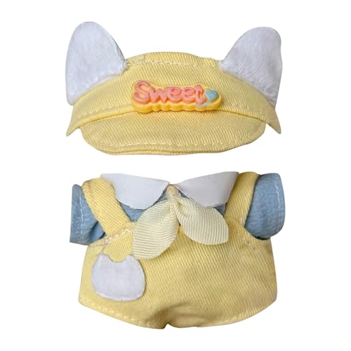 L𝙖b𝙪b𝙪 Original 17cm Plüsch Bekleidung,Puppenbekleidung Niedliches Mini Kuscheltier Outfit mit DIY Pullover Hoodie Bekleidungszubehör,Ideales Kinder Geschenk(#31) von LILIHOT