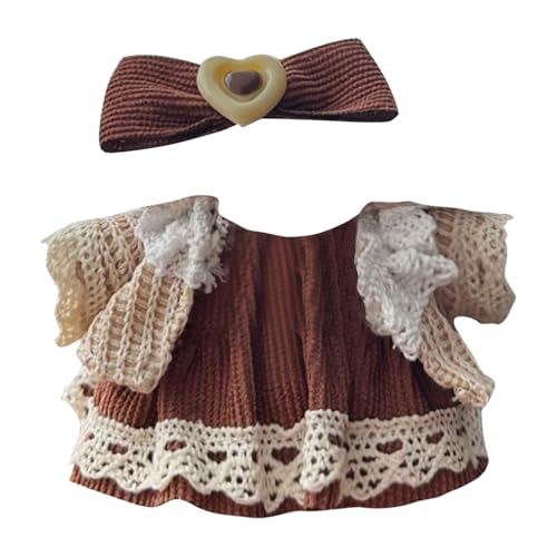 L𝙖b𝙪b𝙪 Original 17cm Plüsch Bekleidung,Puppenbekleidung Niedliches Mini Kuscheltier Outfit mit DIY Pullover Hoodie Bekleidungszubehör,Ideales Kinder Geschenk(#33) von LILIHOT