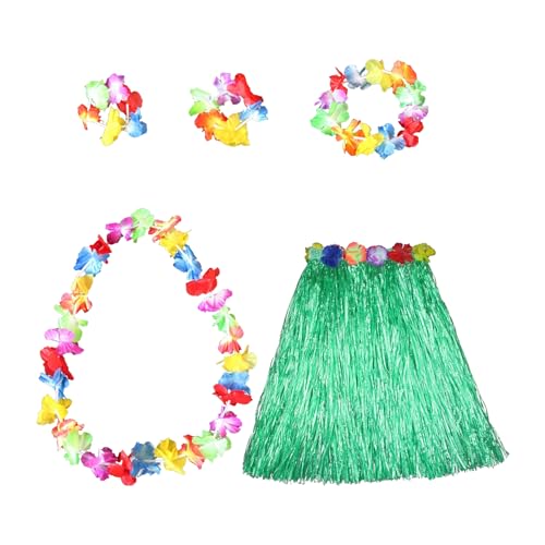 5 Stück Hawaii Outfit Damen,Hawaii Kostüm Damen,Party Faschingskostüme,Bastrock Hawaii Rock Set,Einfach Blume Stirnband,Kette Girlanden Hula Rock für Sommer Beach Tropische Kostüme Kinder/Erwachsene 5 Stück Hawaii Outfit Damen,Hawaii Kostüm Damen,Party Faschingskostüme,Bastrock Hawaii Rock Set,Einfach Blume Stirnband,Kette Girlanden Hula Rock für Sommer Beach Tropische Kostüme Kinder/Erwachsene von LILIKAI