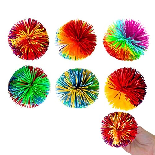 6Stück Wuschelball,Kinder Kindergeburtstag Mitgebsel Regenbogen Balls Spielzeug Ball Fidget Jonglierbälle mit Stressabbau Rainbow Squeeze Stressball Stressabbau-Ballspielzeug,für Friends Gastgeschenk 6Stück Wuschelball,Kinder Kindergeburtstag Mitgebsel Regenbogen Balls Spielzeug Ball Fidget Jonglierbälle mit Stressabbau Rainbow Squeeze Stressball Stressabbau-Ballspielzeug,für Friends Gastgeschenk von LILIKAI