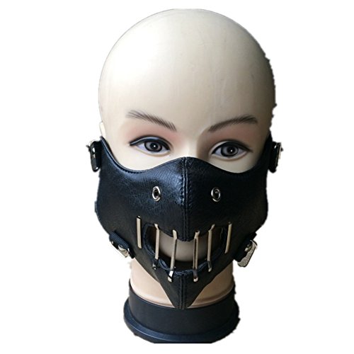 Silence of Lambs Maske Hannibal Lecter Cosplay Half Face Mask Halloween Maske von LILLIWEEN