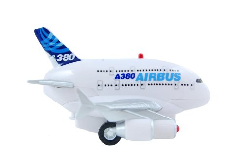 Airbus A380 Pull Back Plane, Toy für Kinder von LIMOX