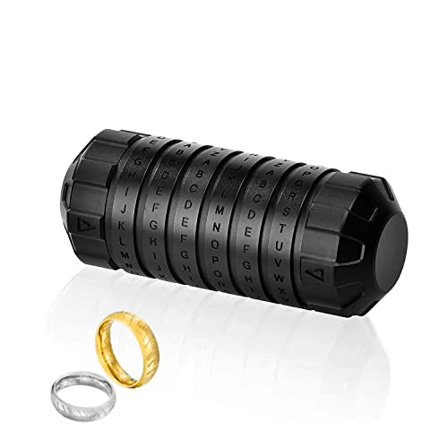 Cryptex Puzzleboxen, Da Vinci Code Mini-Cryptex-Schloss mit versteckten Fächern für Jahrestag, Valentinstag, geheimnisvolle Geburtstagsgeschenke für Familie und Freunde Cryptex Puzzleboxen, Da Vinci Code Mini-Cryptex-Schloss mit versteckten Fächern für Jahrestag, Valentinstag, geheimnisvolle Geburtstagsgeschenke für Familie und Freunde von LINCMAN