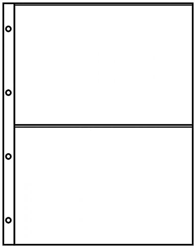 LINDNER Das Original Einsteckblätter A4 schwarz mit 2 Taschen (220 x 147 mm), 10er-Packung von LINDNER Das Original