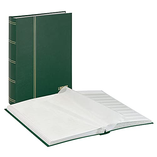 LINDNER Das Original Einsteckbuch Standard, grün, unwattiert, 48 weiße Seiten, durchgehende Pergamin-Streifen, 230 x 305 mm LINDNER Das Original Einsteckbuch Standard, grün, unwattiert, 48 weiße Seiten, durchgehende Pergamin-Streifen, 230 x 305 mm von LINDNER Das Original
